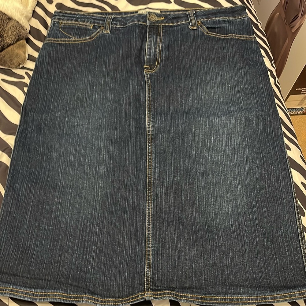 Gently used denim skirt